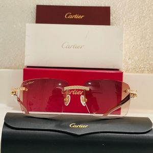 Brown Cartier Sunglasses